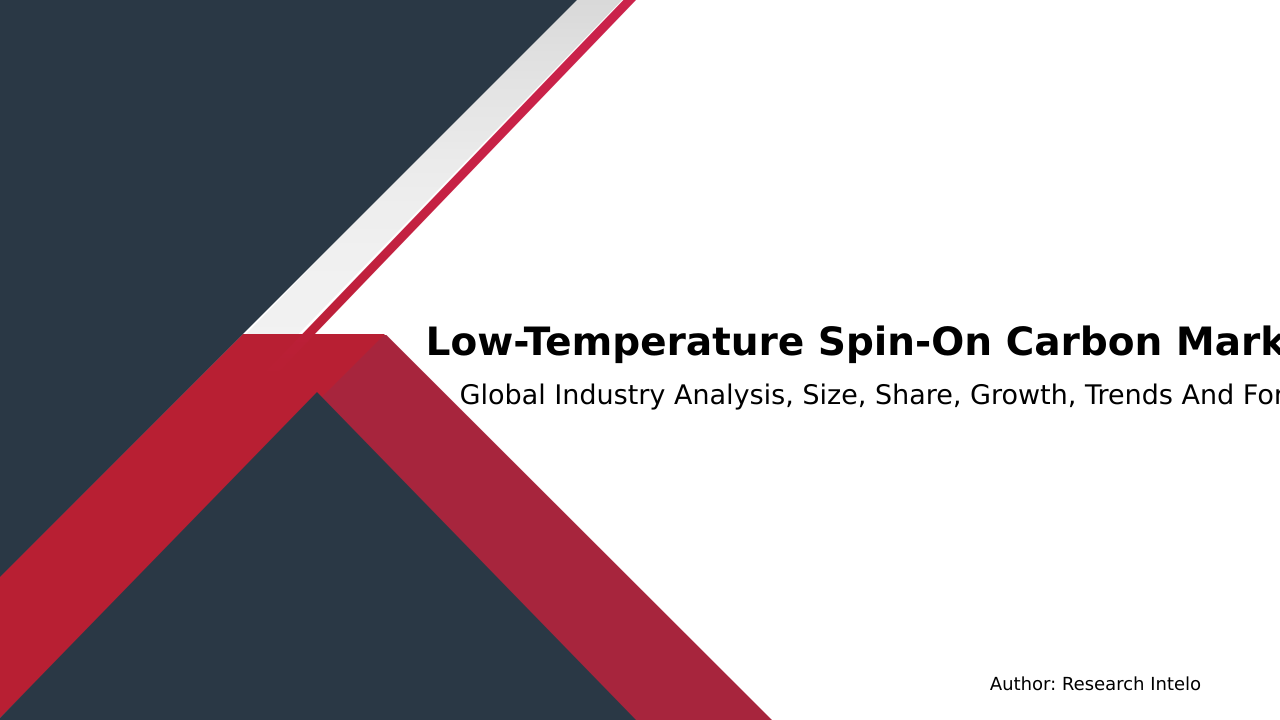 Low-Temperature Spin-On Carbon Market Research Report 2033