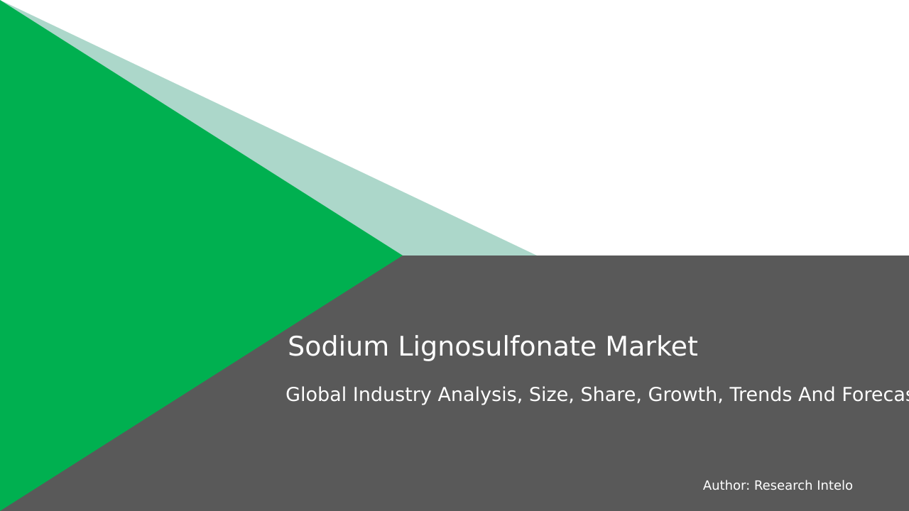 Sodium Lignosulfonate Market Research Report 2033